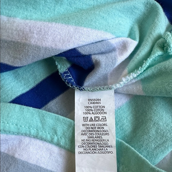 The Children’s Place Polo Shirt Striped Blue - Picture 4 of 6